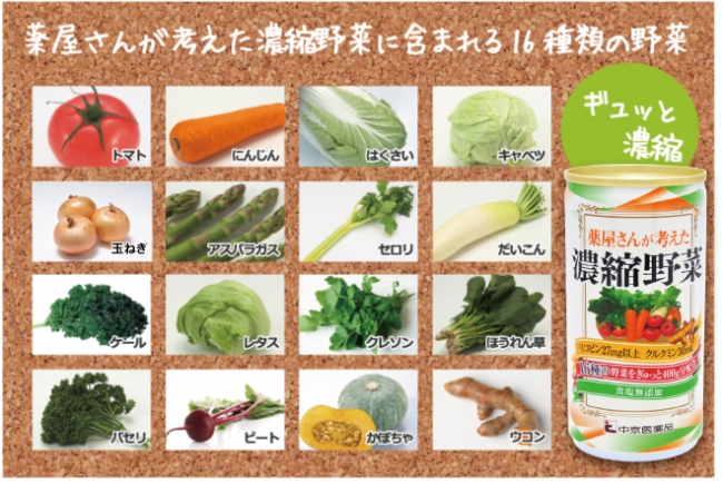 薬屋さんが考えた濃縮野菜（6本パック） ※ - 商品詳細 - 中京医薬品 