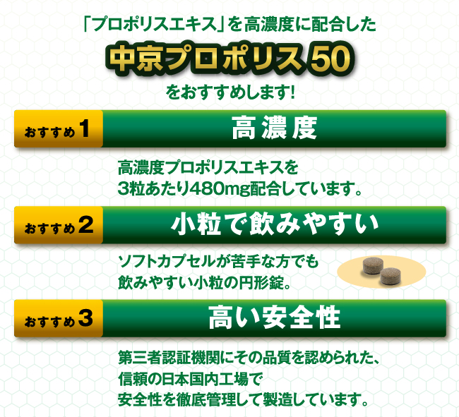 中京プロポリス50（120粒） ※ - 商品詳細 - 中京医薬品 公式サイト 9383.jp 【イキイキ良品館】